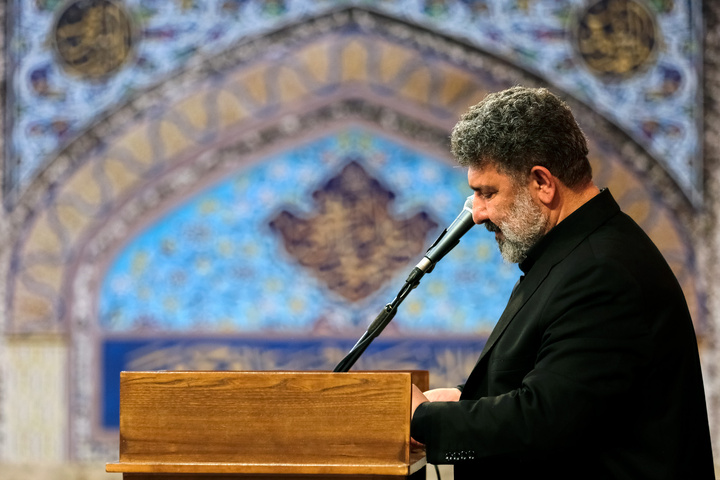 مراسم عزاداری روز شهادت امام جواد علیه السلام در رواق امام خمینی حرم مطهر رضوی