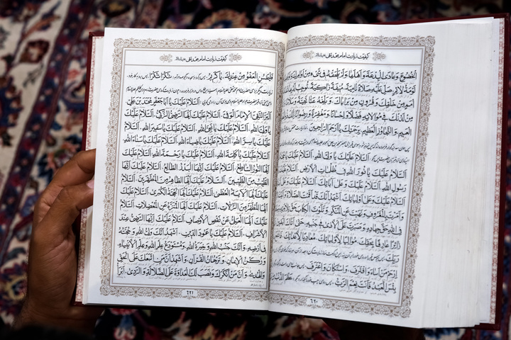 مراسم عزاداری روز شهادت امام جواد علیه السلام در رواق امام خمینی حرم مطهر رضوی
