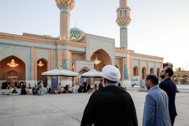 تشرف تولیت آستان قدس رضوی به مسجد کوفه و سهله