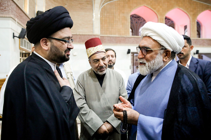 تشرف تولیت آستان قدس رضوی به مسجد کوفه و سهله
