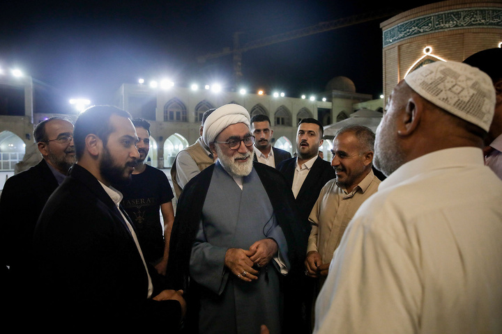 تشرف تولیت آستان قدس رضوی به مسجد کوفه و سهله