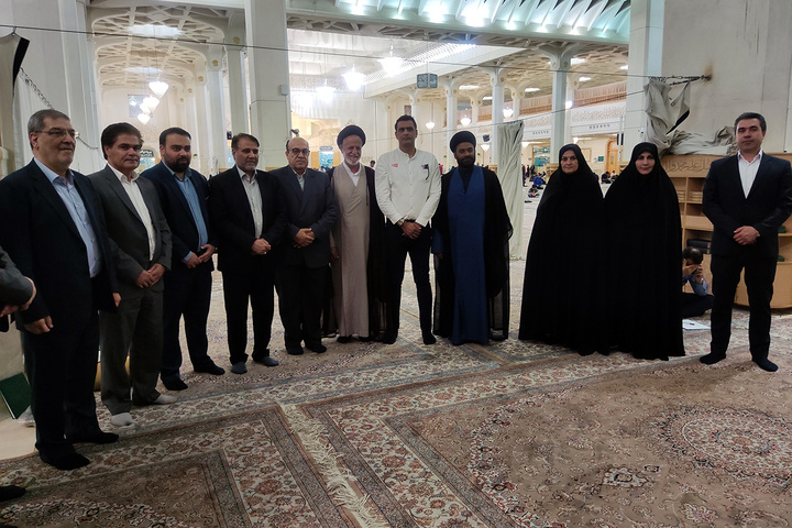 مسئولان بدمینتون آسیا به زیارت حرم حضرت معصومه(س) مشرف شدند 