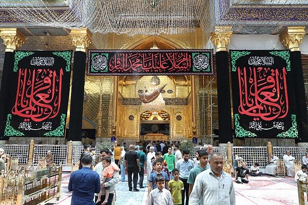 العتبة العباسية تتشح بالسواد بذكرى استشهاد الإمام الباقر (عليه السلام)
