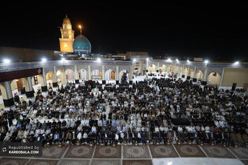 برافراشته شدن پرچم عزا بر فراز بارگاه سفیر الحسین (ع)
