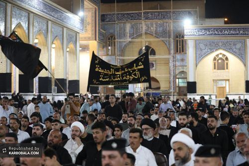 برافراشته شدن پرچم عزا بر فراز بارگاه سفیر الحسین (ع)