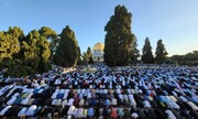 نماز عید قربان در مسجد الاقصی با حضور بیش از ۱۰۰ هزار فلسطینی
