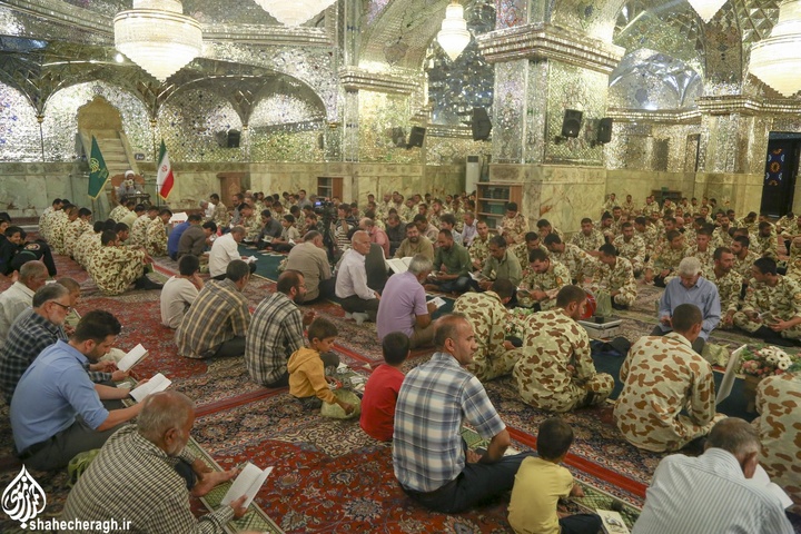 قرائت خطبه غدیر در حرم مطهر حضرت احمدبن موسی علیهماالسلام