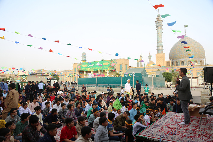 حرم حضرت معصـــومه (س) میزبان کودکان و نوجــــوانان در جشن غدیـــــر