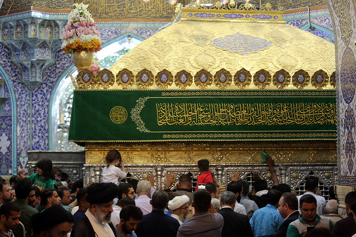 جشن شام میلاد امام کاظم (ع) در حرم حضرت معصومه(س)