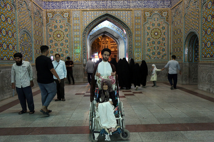 جشن شام میلاد امام کاظم (ع) در حرم حضرت معصومه(س)
