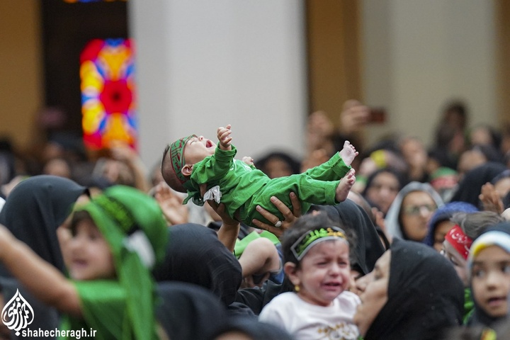 سوگواره «شیرخوارگان حسینی» در حرم مطهر حضرت شاهچراغ علیه السلام