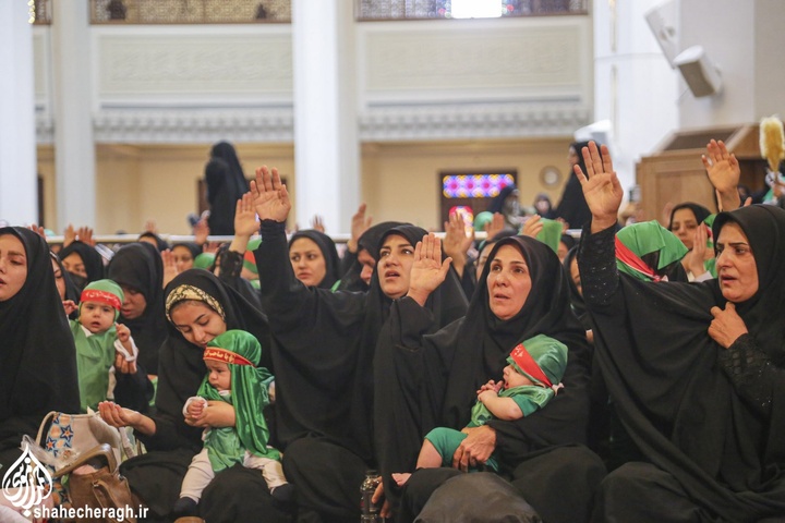 سوگواره «شیرخوارگان حسینی» در حرم مطهر حضرت شاهچراغ علیه السلام