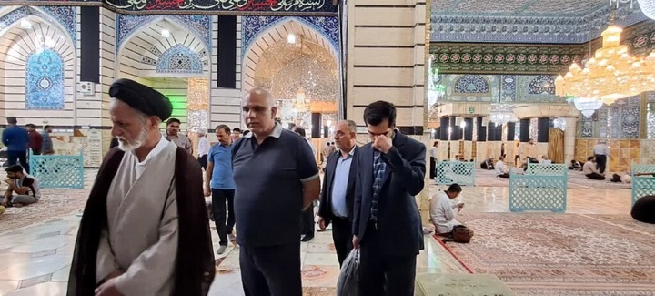 تشرف قائم مقام وزیر کشور پاکستان به حرم مطهر بانوی کرامت