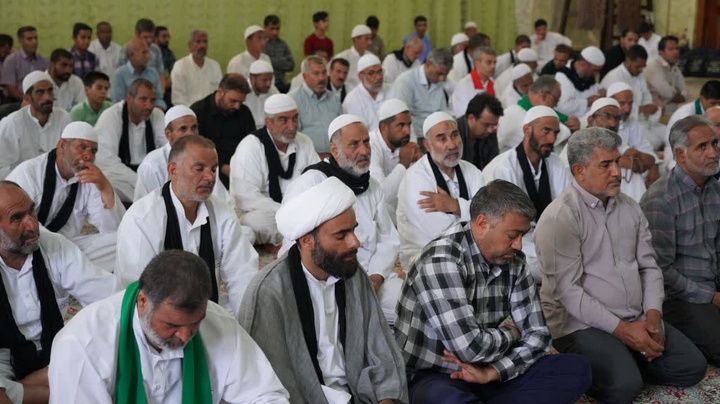 تشرف کاروان پیاده امام رضا(ع) به آستان حضرت حسین بن موسی الکاظم(ع)