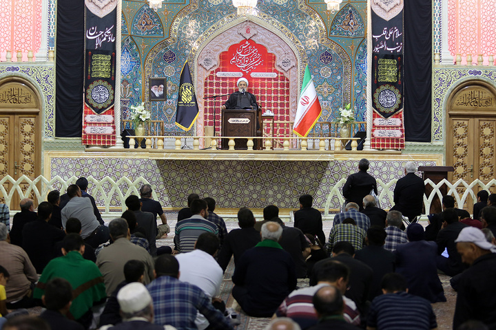 مراسم عزاداری ایام اسارت آل الله در حرم حضرت معصومه(س)