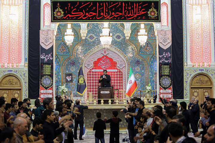 مراسم عزاداری ایام اسارت آل الله در حرم حضرت معصومه(س)