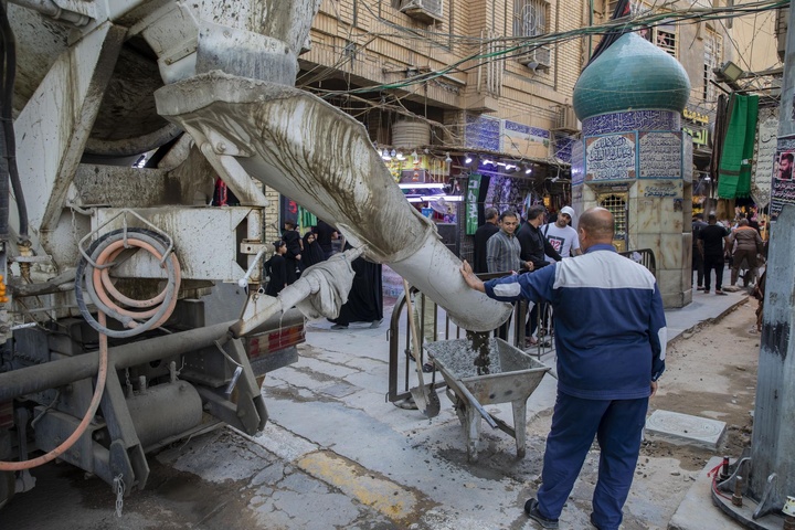 بازسازی خیابان های منتهی به حرم حضرت عباس علیه السلام