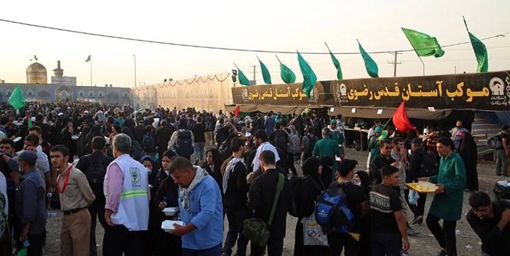 Imam Reza shrine’s charity stations offer special services on the eve of Arbaeen rally  Imam Reza shrine’s charity stations offer special services on the eve of Arbaeen rally