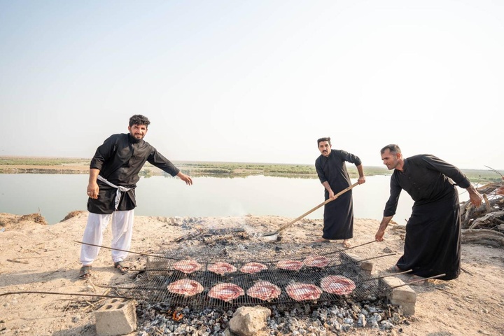 لحظه ورود زائران به استان ذی قار