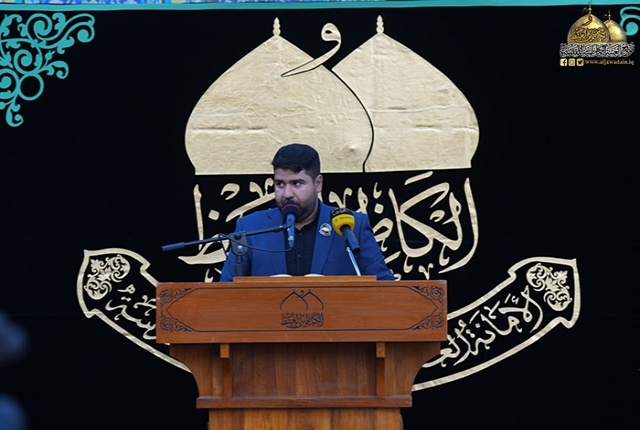 برافراشتن پرچم متبرک امام حسن مجتبی (ع) بر گنبد آستان مقدس کاظمیه