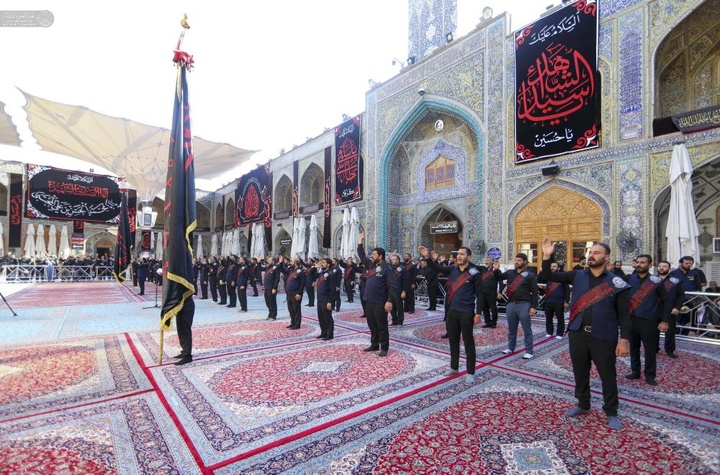وداع خادمان امیرالمومنین علیه السلام با موسم بندگی حسینی