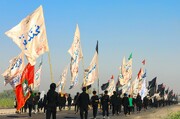 پیاده روی زائران به سمت سامرا