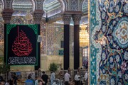 سیاه پوش کردم حرم مطهر امام حسین(ع) به مناسبت ایام شهادت امام عسکری(ع)