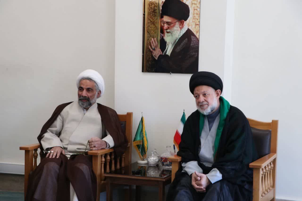 Ayatollah Sistani’s Europe representative meets president of Razavi University of Islamic Sciences
