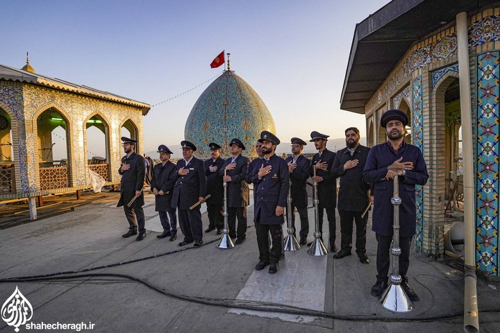 مراسم جشن ولادت باسعادت پیامبر اعظم(ص) و امام صادق(ع) در حرم مطهر حضرت احمدبن موسی(ع)