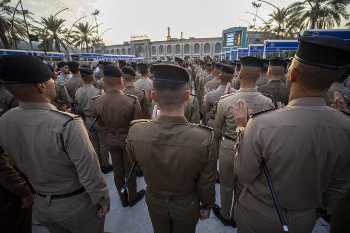 The Al-Abbas's (p) Shrine witnesses the graduation of a new batch of Iraqi Police College officers