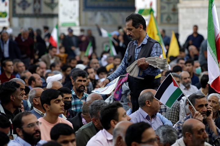 اجتماع همبستگی با جبهه مقاومت فلسطین در حرم مطهر رضوی