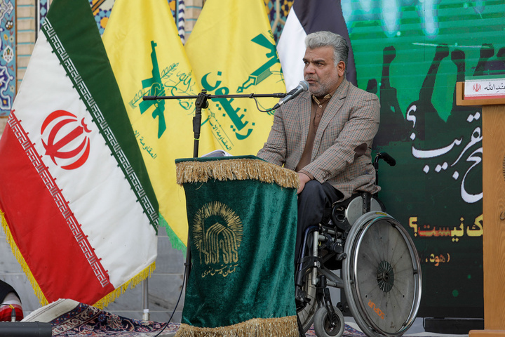 اجتماع همبستگی با جبهه مقاومت فلسطین در حرم مطهر رضوی