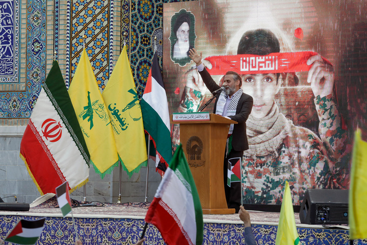 اجتماع همبستگی با جبهه مقاومت فلسطین در حرم مطهر رضوی