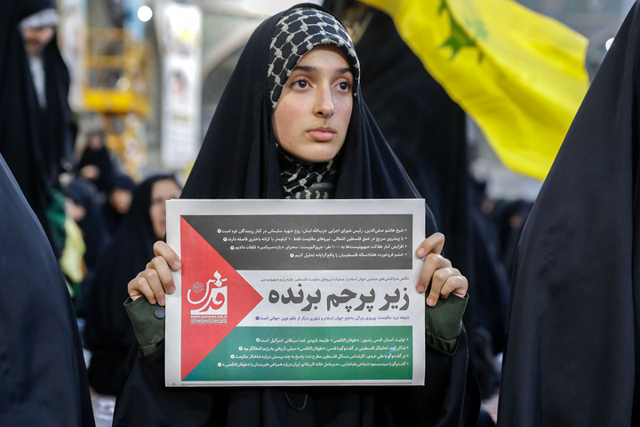 اجتماع همبستگی با جبهه مقاومت فلسطین در حرم مطهر رضوی