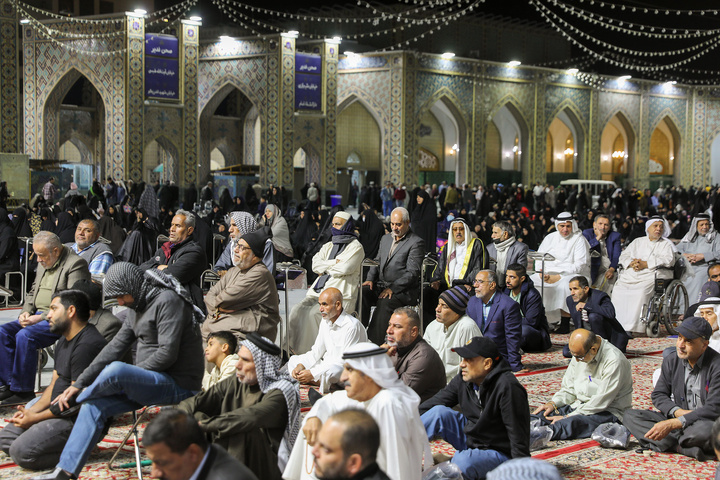 گردهمایی زائرین غیر ایرانی در حمایت از مردم فلسطین