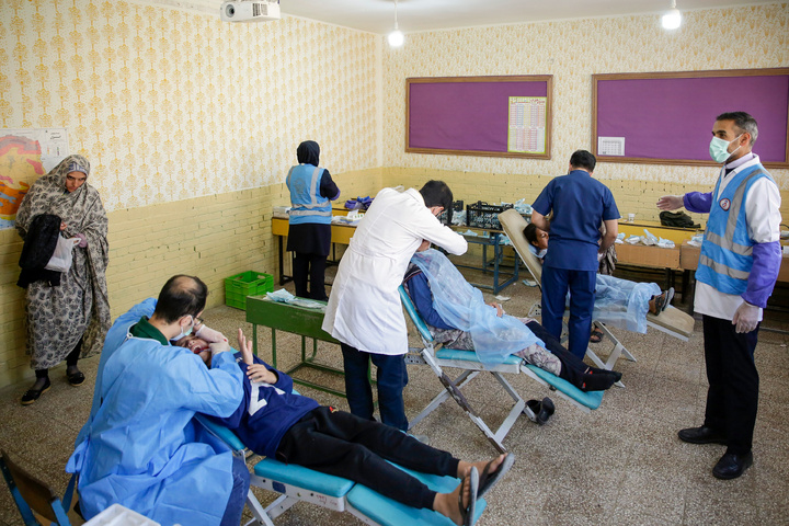 اردوی پزشکی بیمارستان رضوی در روستای هندل آباد