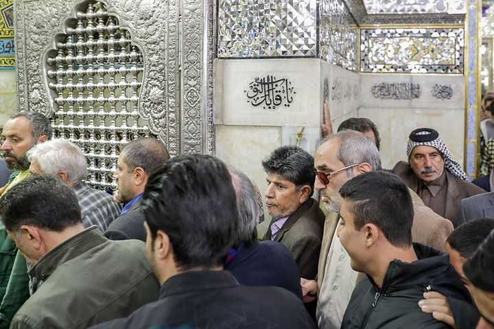 گرامیداشت روز عصای سفید در حرم مطهر رضوی