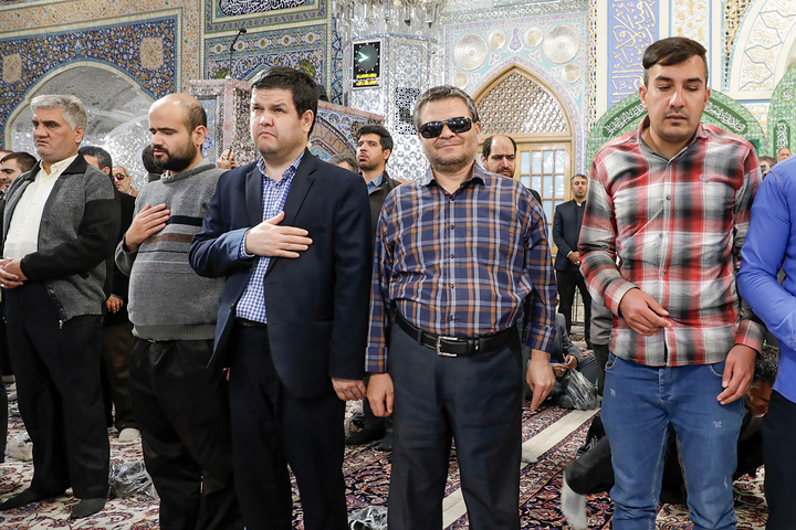 گرامیداشت روز عصای سفید در حرم مطهر رضوی