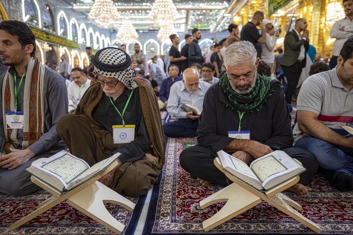 المجمع العلمي يقيم محفل عرش التلاوة القرآني لوفد من البصرة
