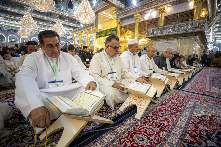 المجمع العلمي يقيم محفل عرش التلاوة القرآني لوفد من البصرة
