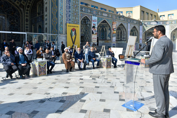 رویداد هنری «منالقدس الیالقدس» در حرم مطهر رضوی