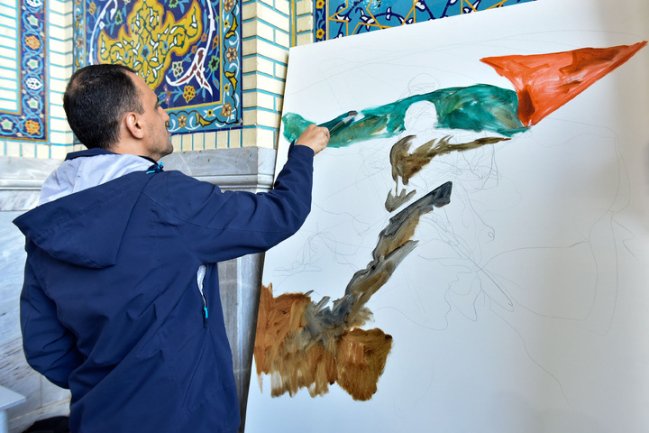 رویداد هنری «منالقدس الیالقدس» در حرم مطهر رضوی