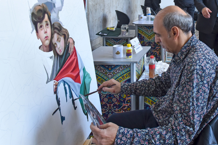 رویداد هنری «منالقدس الیالقدس» در حرم مطهر رضوی