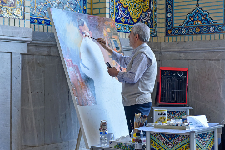 رویداد هنری «منالقدس الیالقدس» در حرم مطهر رضوی