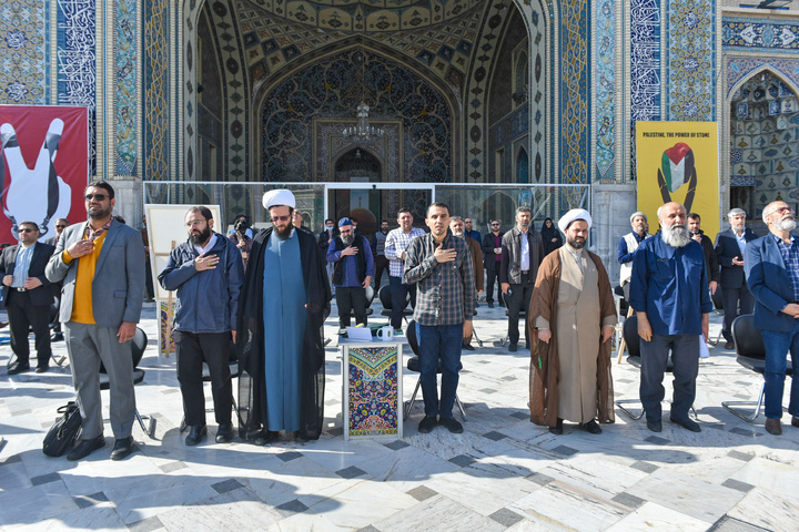 آغاز رویداد هنری «منالقدس الیالقدس» در حرم مطهر رضوی