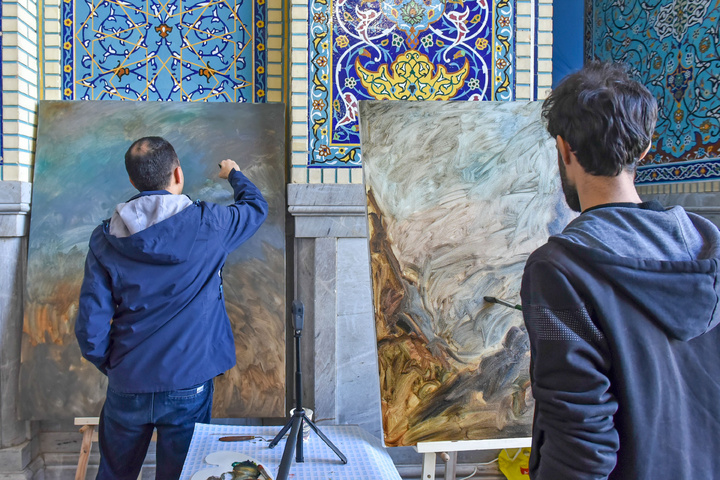 آغاز رویداد هنری «منالقدس الیالقدس» در حرم مطهر رضوی