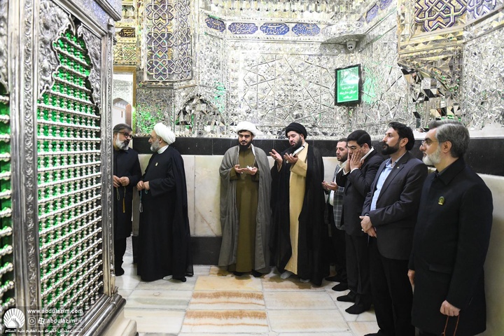 آئین غبارروبی مضجع شریف حضرت عبدالعظیم(ع)