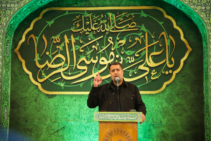 آئین وداع با پیکر ۸ شهید مدافع حرم در حرم مطهر رضوی