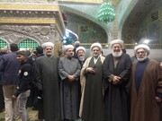 وفد تجمع العلماء المسلمين في لبنان يتشرف بزيارة الحرم الرضوي الشريف