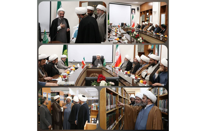 مجموعة من أساتذة السطوح العالية في حوزة النجف تزور الجامعة الرضوية للعلوم الإسلامية 